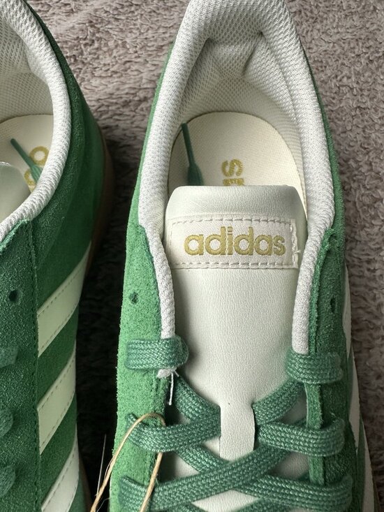 adidas VL Court 2.0 Preloved Green Suede Men\'s Sneaker JH5077 White Gum 11.5 New main image 2